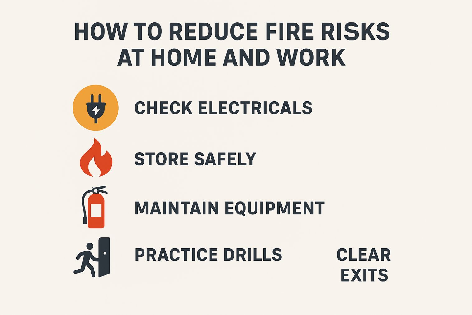Reducing Fire Risks at Home and Work