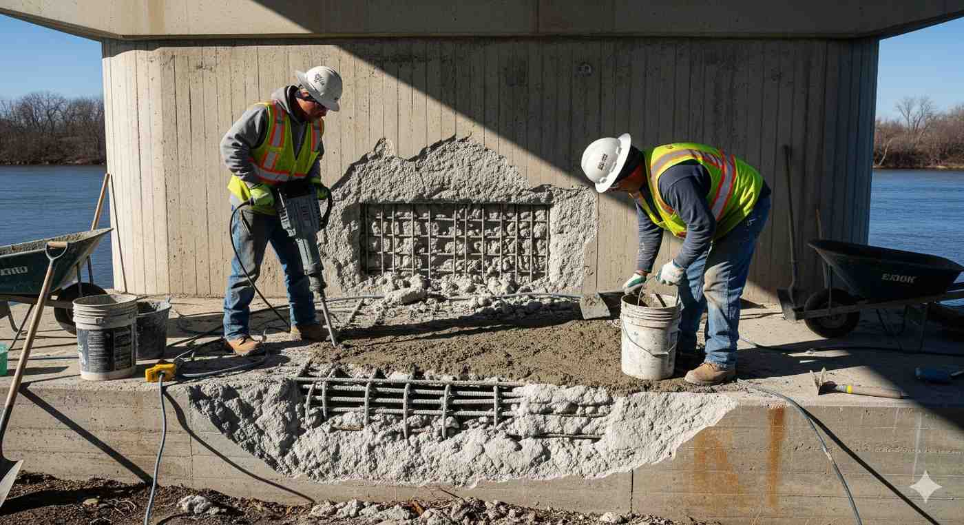 Spalling concrete repair in Hawaii requires a methodical approach to ensure the results are durable and long-lasting.